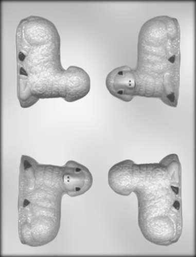 3D Sitting Lamb Chocolate Mould - Click Image to Close